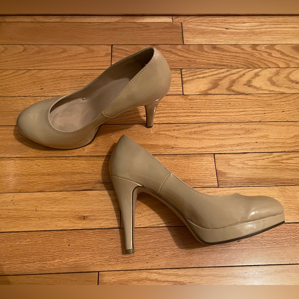 Nude high heels